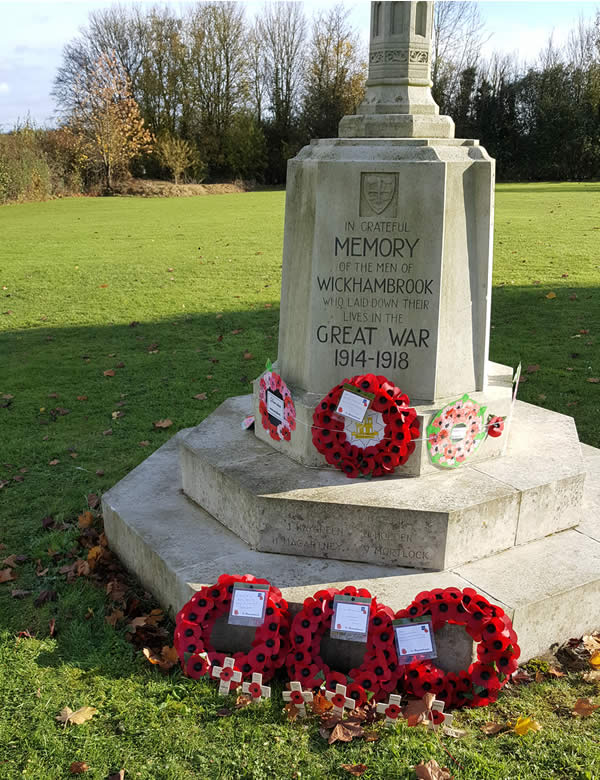 Remembrance day at Wickhambrook 2017